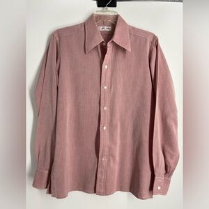 Jean Halm Paris, women’s, pink button‎ down linen cotton, size EU 40, US Medium